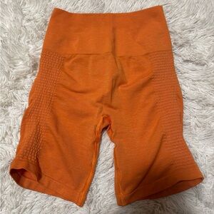 Alphalete Vibrant Orange Bike Shorts